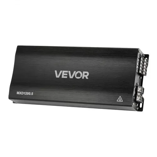 VEVOR Autoverstärker 5-Kanal, Endstufe Klasse D Überbrückbar, Max. 4 x 100 W an 4 Ohm / 4 x 200 W an 2 Ohm + 1 x 1000 W an 2 Ohm / 1 x 500 W an 4 Ohm, Hochleistungsverstärker für Fahrzeuge – Bild 9
