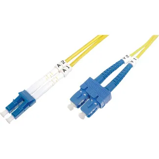 LWL Patchkabel, Duplex, LC > SC Stecker, Singlemode OS2 LWL Patchkabel, Duplex, LC > SC Stecker, Singlemode OS2
