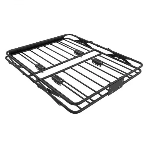 VEVOR Dachträgerkorb 1168 x 914 x 102 mm Dachgepäckkorb mit Klappmechanismus Tragkraft bis 90,72 kg Wetterfester Faltbarer Autodachkorb aus Legierungsstahl Dachtransportkorb Geeignet für SUVs Pickups – Bild 9