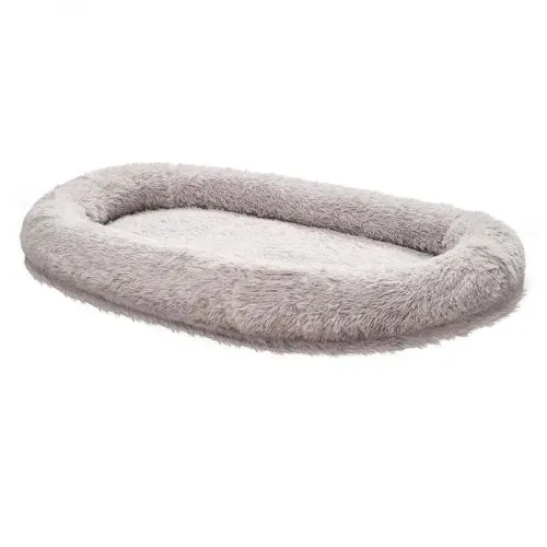 VEVOR Hundebett für Menschen, 1710x1000x240 mm, Memory-Schaum-Hundebett in Menschengröße, mit Seitentasche, Griff & Reißverschluss, abnehmbarer, maschinenwaschbarer Bezug, Hochflor, Grau – Bild 9