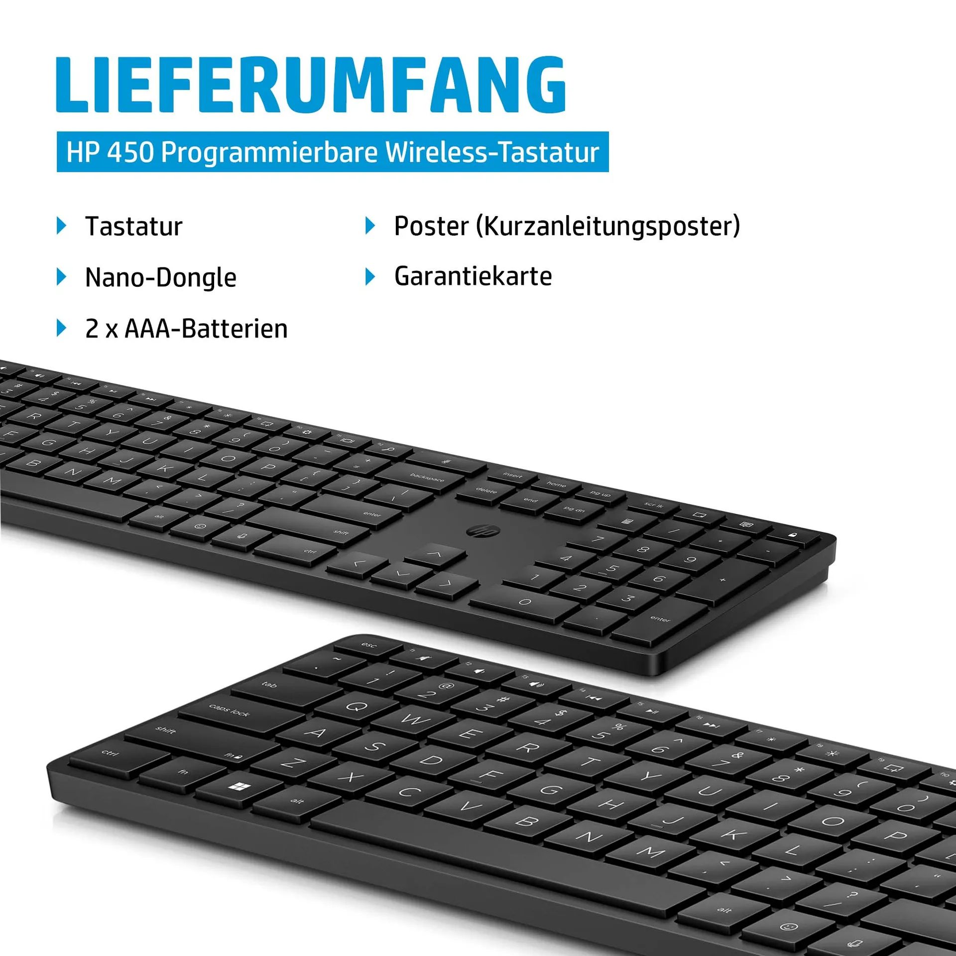 HP 450 Programmierbare Wireless-Tastatur – Bild 3