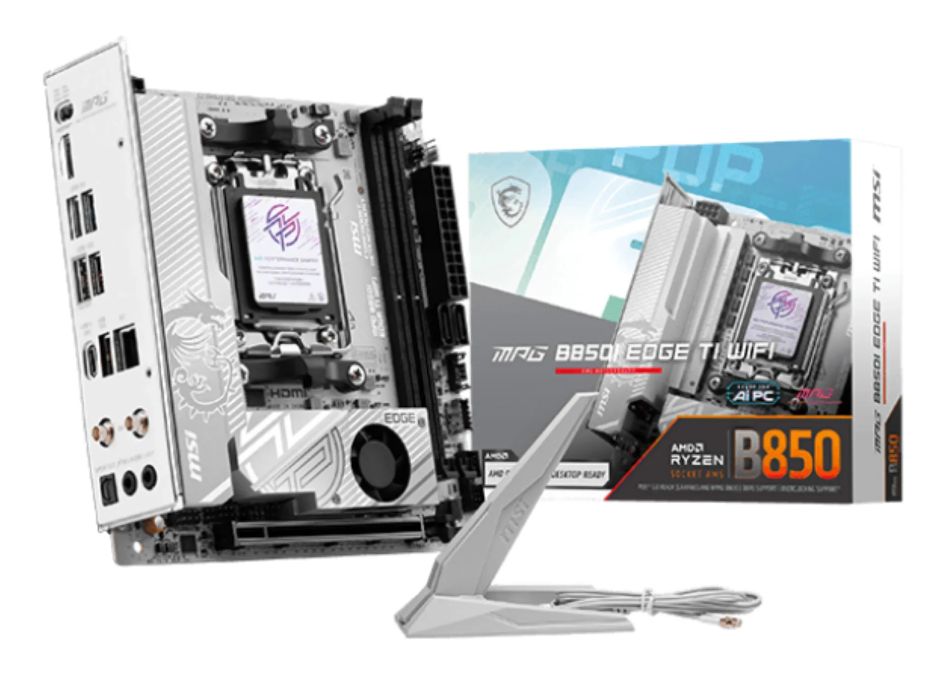 MSI B850I EDGE TI WIFI AMD B850 Sockel AM5 mini ITX MSI B850I EDGE TI WIFI AMD B850 Sockel AM5 mini ITX