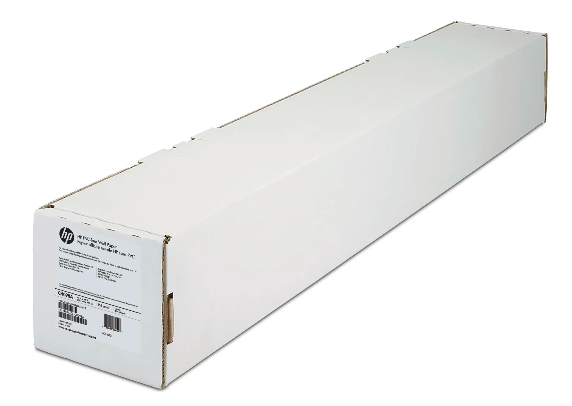 HP PVC-free Wall Paper 1067 mm x 30.5 m (42 in x 100 ft) Großformat Medium HP PVC-free Wall Paper 1067 mm x 30.5 m (42 in x 100 ft) Großformat Medium