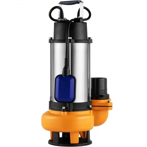 VEVOR Schmutzwasserpumpe mit var. Schwimmerschalter Tauchpumpe 2200W Gartenpumpe Durchfluss 60000L/h Schmutzwassertauchpumpe max. Hub 18m Wasserpumpe IPX8 Ideal zum Pumpen von Wasser – Bild 7