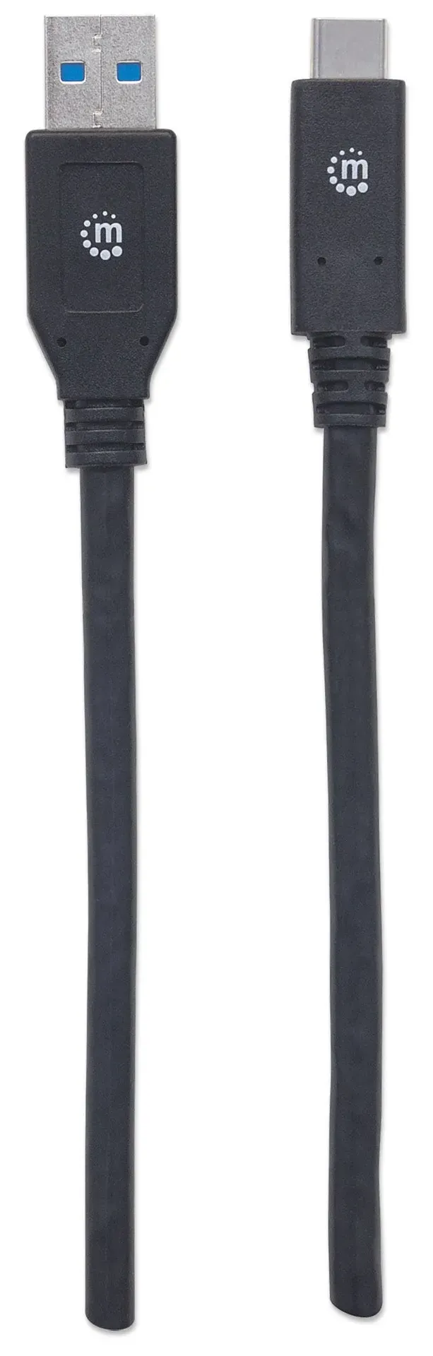 Manhattan USB 3.1 Typ C Gen1-Kabel, Typ C-Stecker auf Typ A-Stecker, 5 Gbit/s, 3 m, schwarz – Bild 4