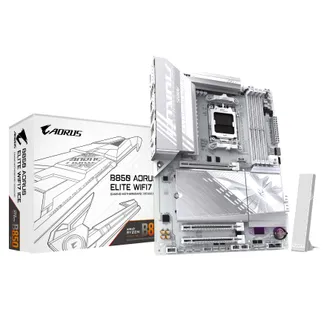 GIGABYTE B850 AORUS ELITE WIFI7 ICE Motherboard – AMD Ryzen 9000 Serie CPUs, 14+2+2 Phasen digitales VRM, bis zu 8200MHz DDR5 (OC), 1xPCIe 5.0 + 2xPCIe 4.0 M.2, 2,5 LAN, WIFI 7, USB 3.2 Gen 2×2 GIGABYTE B850 AORUS ELITE WIFI7 ICE Motherboard – AMD Ryzen 9000 Serie CPUs, 14+2+2 Phasen digitales VRM, bis zu 8200MHz DDR5 (OC), 1xPCIe 5.0 + 2xPCIe 4.0 M.2, 2,5 LAN, WIFI 7, USB 3.2 Gen 2×2
