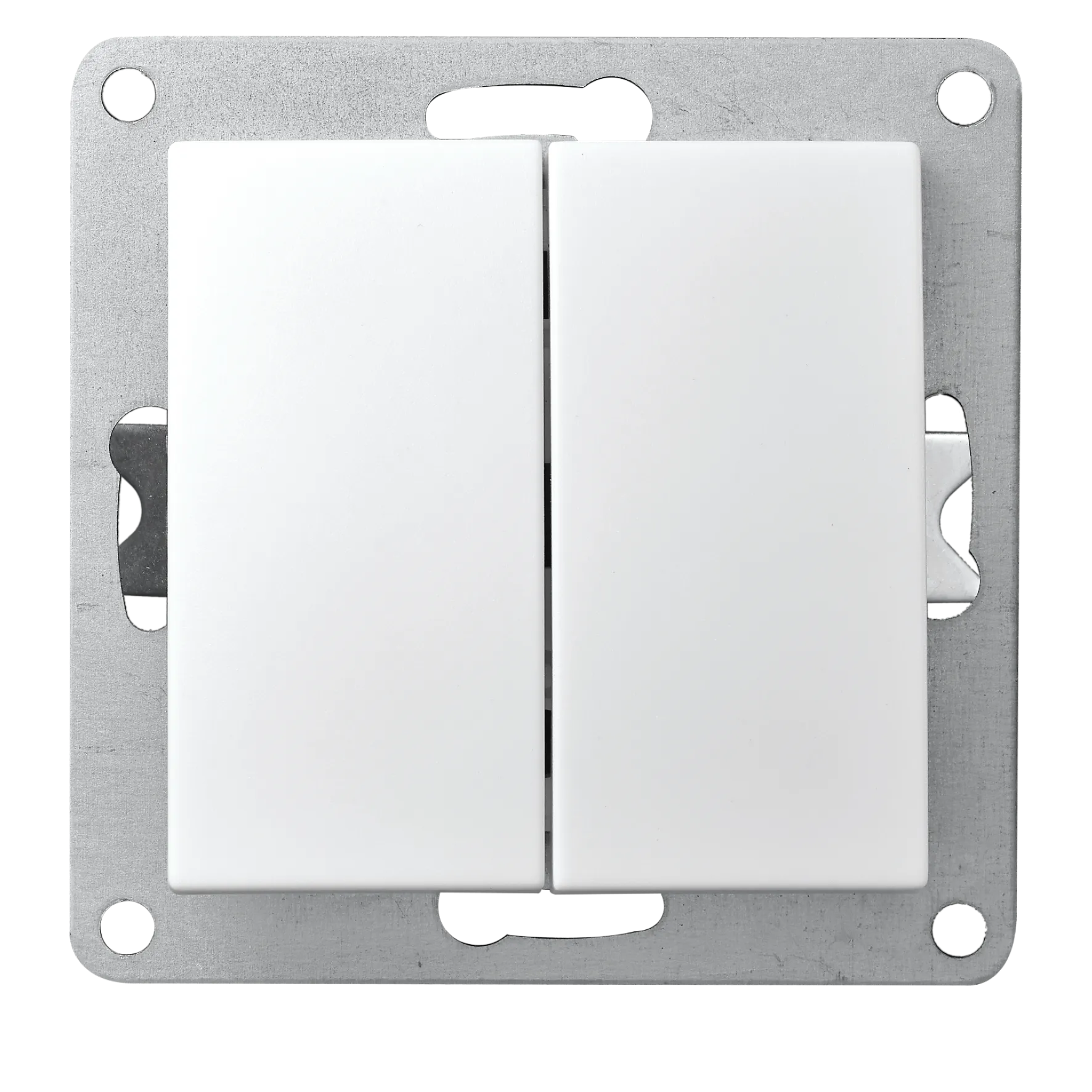 Wechselschalter McPower “Flair“ 2-fach, 250V~/10A, UP, weiß Wechselschalter McPower “Flair“ 2-fach, 250V~/10A, UP, weiß