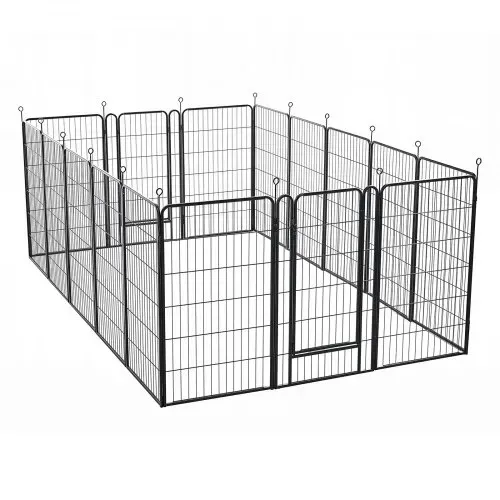 VEVOR Welpenauslauf Welpen-Freigehege Laufgitter Welpenzaun 101,6cm 16-tlg., Spielplatz für Große Hunde Katzen & Andere Kleintiere Faltbar Durch die Verschiedenen Formen Vielfältig Einsetzbar – Bild 8