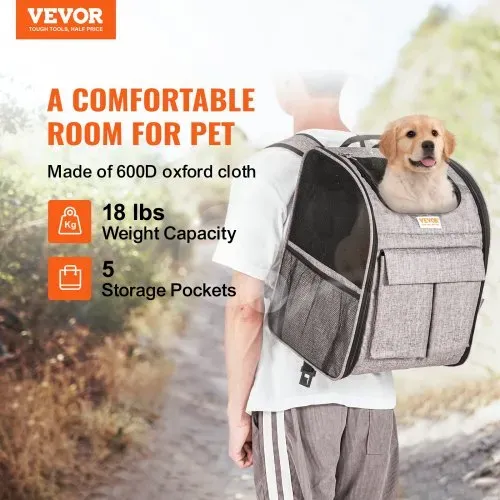 VEVOR Hundetrolley Faltbarer Hunderucksack Max.8,1kg Tragfähigkeit Transporttasche aus 600D Oxford-Stoff Hundewagen mit 5 Aufbewahrungstaschen Haustier Trolley Ideal für Autoreisen oder Ausflüge VEVOR Hundetrolley Faltbarer Hunderucksack Max.8,1kg Tragfähigkeit Transporttasche aus 600D Oxford-Stoff Hundewagen mit 5 Aufbewahrungstaschen Haustier Trolley Ideal für Autoreisen oder Ausflüge