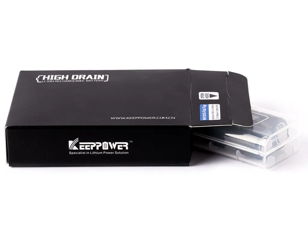 Batterie Akku wiederaufladbar 18650 3,6V - 3,7V 3500mAh Li-Ionen/Battery Akku zbh. Keeppower *2er Pack* IMR18650/Panasonic NCR18650GA *ALLTRAVEL – Bild 2