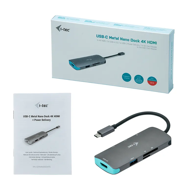 i-tec Metal USB-C Nano Dock 4K HDMI + Power Delivery 100 W – Bild 5