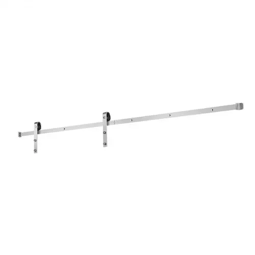 VEVOR Schiebetürsystem 2,44 m, Schiebetürbeschlag, Tragkraft 150 kg, kompatibel mit 107 bis 122 cm Breite & 34,92 bis 44,45 mm Dicke, langlebige Schiene & J-förmige Rolle – Bild 9