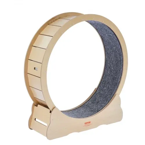 VEVOR Katzenlaufrad, 1100 mm, Katzenlaufband, mit abnehmbarem Laufband, Katzen-Teaser zum Laufen, Gehen, Training, geeignet für die meisten Katzen bis zu 11,3 kg, Katzen Laufrad, Holzfarbe – Bild 9