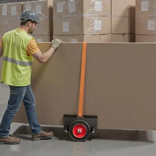 VEVOR Plattenwagen, 453,6 kg, Plattentransporter mit Gummirädern, Plattenroller, Transportwagen, Plattenkarre, Transporthilfe für Stahlplatten, Matratzen, Türen und Trockenbauplatten, Schwarz – Bild 7