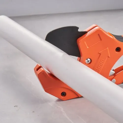 VEVOR PVC-Rohrschneider, 0-2-1/2 Zoll Außendurchmesser, Ratschen-PVC-Rohrschneider, robustes Rohrschneidewerkzeug mit SK5-Ersatzklinge für PVC-, CPVC-, PP-R-, PEX-, PE- und Gummischläuche – Bild 7
