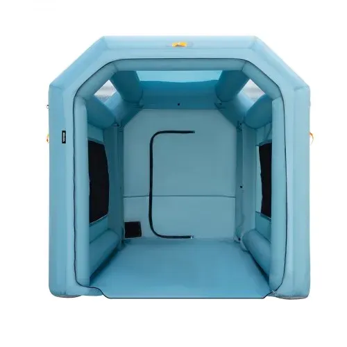 VEVOR Aufblasbare Lackierkabine Zelt 4x2,5x2,5m Sprühkabine Zelt aus 210D Oxford-Gewebe PVC Auto Lackierkabine mit Inflations-/Belüftungsgebläse Ideal für Lackierung und Reparatur von Autoteilen – Bild 9