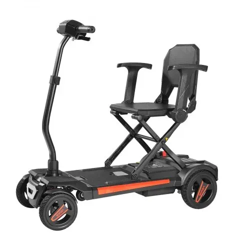 VEVOR 4-Rad-Elektromobil faltbar, Mobilitätsroller Erwachsene & Senioren, Seniorenmobil mit Fernbedienung, NFC-Schlüsseln & 15 km Reichweite, 120 kg Tragkraft, Reiserollstuhl – Bild 9