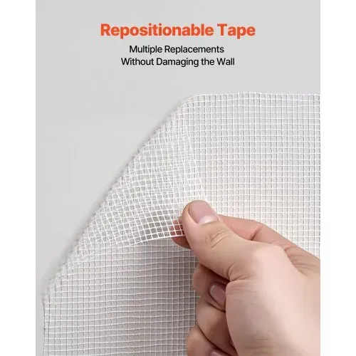 VEVOR Fugenband, 150 mm B x 30 m L, 12 Rollen, selbstklebendes Fiberglas-Trockenbau-Reparaturband, Gewebeband für Reparatur- & Spachtelarbeiten, für eine glatte, ebene Wandoberfläche – Bild 4