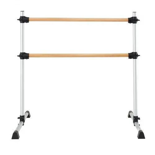 VEVOR Ballettstange Tanzstange freistehende Doppelstange, höhenverstellbare (170-1165 mm) Stretchstange aus Holz für Ballettübung, Gleichgewichtstraining, Entspannungsübungen, Fitnessstudio – Bild 8