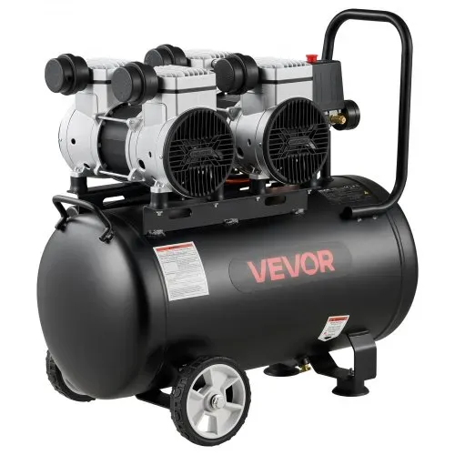 VEVOR 3 KW Druckluftkompressor, Ölfreier Kompressor mit 50 L Lufttank, Flüsterkompressor mit 255 L/min bei 6,2 bar & Max. 8 bar, Tragbarer Luftkompressor mit Rädern & Griff für Werkstatt Heimwerker – Bild 10