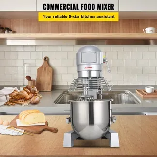 VEVOR Teigknetmaschine Küchenmaschine, 15 Qt Edelstahl Teigmixer, 600 W, einstellbar (130/233/414 U/min), inkl. Edelstahlschüssel, Knethaken, Schneebesen, Rührbesen, ideal für Bäckereien, Restaurants VEVOR Teigknetmaschine Küchenmaschine, 15 Qt Edelstahl Teigmixer, 600 W, einstellbar (130/233/414 U/min), inkl. Edelstahlschüssel, Knethaken, Schneebesen, Rührbesen, ideal für Bäckereien, Restaurants