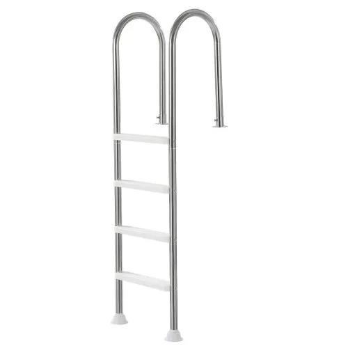 VEVOR Schwimmbadleiter, 4-stufige Treppe mit Doppelhandlauf, Pool Einstieg aus Edelstahl, 120 kg Tragfähigkeit, für 137 cm Einbaupools mit montiertem Deckbrett im Innen- und Außenbereich VEVOR Schwimmbadleiter, 4-stufige Treppe mit Doppelhandlauf, Pool Einstieg aus Edelstahl, 120 kg Tragfähigkeit, für 137 cm Einbaupools mit montiertem Deckbrett im Innen- und Außenbereich