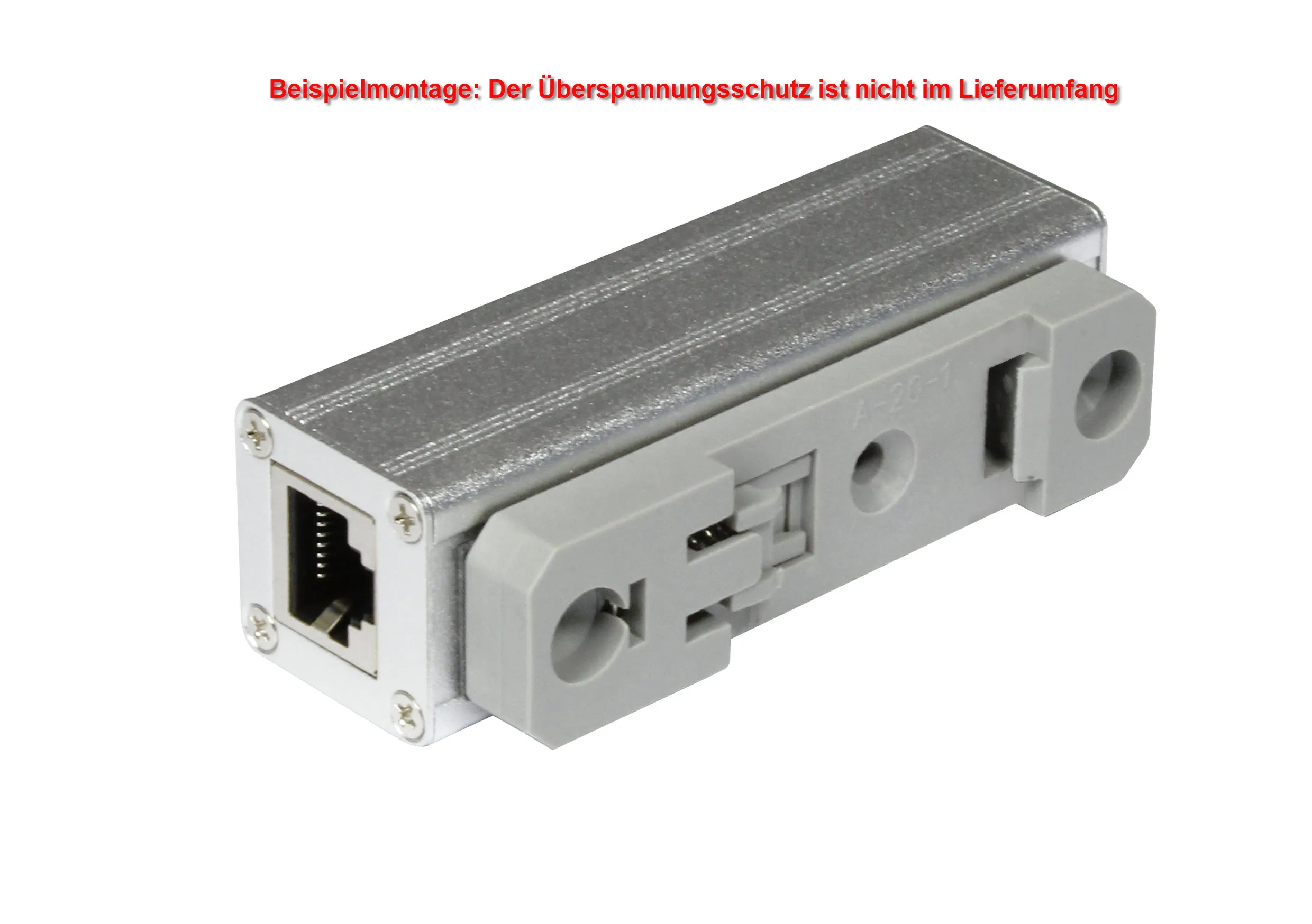ALLNET TP Cat 6 Überspannungs-/Blitzschutz zbh. für ALL95100 Hutschiene Montageklammer – Bild 2