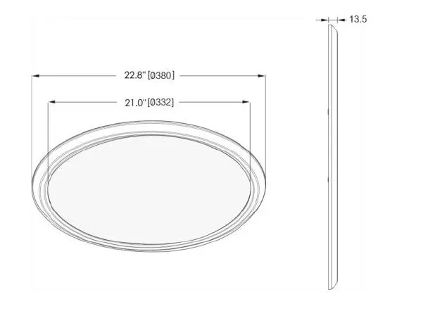 Synergy 21 LED light panel R400 warmweiß rund – Bild 4