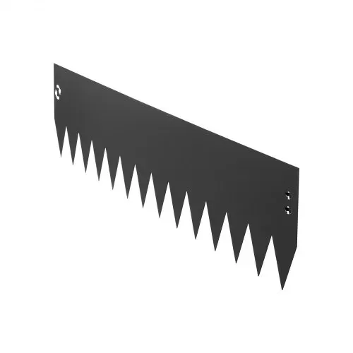 VEVOR Rasenkante 6er-Pack 1016x203 mm, Beeteinfassung mit 6 Befestigungsclips, Biegsame Rasenbleche aus Verzinktem Stahl, Mähkante, Palisade Beetumrandung für Blumenbeete & Gartenwege, Schwarz – Bild 8