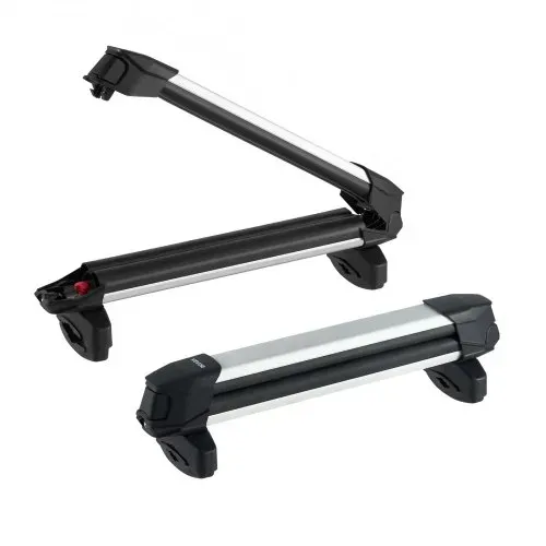 VEVOR Skiboard Snowboard Dachträger für bis zu 4 Paar Ski / 2 Snowboards, 2 x abschließbarer Skidachträger mit Gummipolsterung, Skihalter Träger für die meisten Querträger (465 mm Ladebreite) – Bild 8