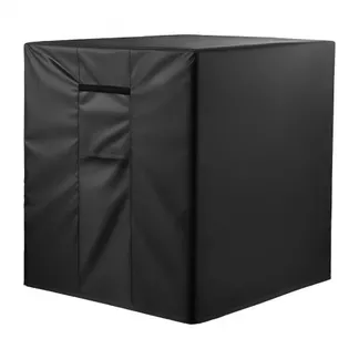 VEVOR Klimaanlagenabdeckung, 863 x 812 x 762 mm, dreischichtig, wasserdichtes Polyestergewebe, Schutzhülle, universelle Passform, Schutzabdeckung für Klimaanlagen im Freien, schwarz VEVOR Klimaanlagenabdeckung, 863 x 812 x 762 mm, dreischichtig, wasserdichtes Polyestergewebe, Schutzhülle, universelle Passform, Schutzabdeckung für Klimaanlagen im Freien, schwarz