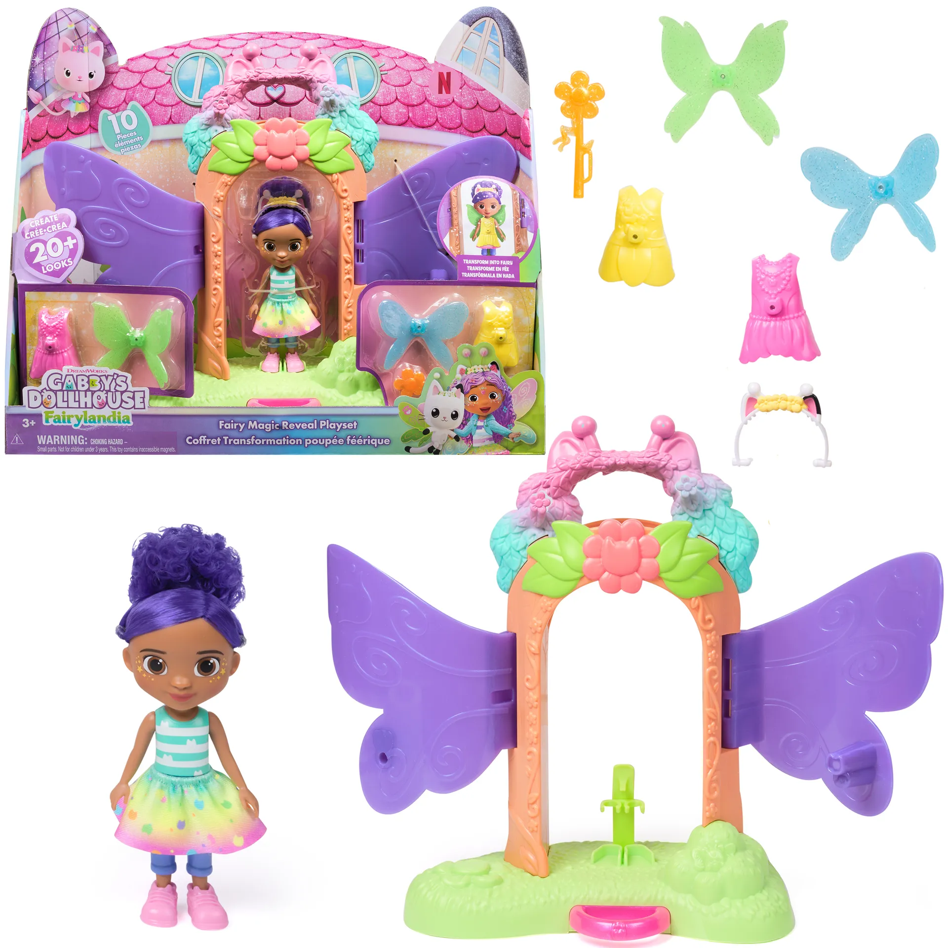 Gabby’s Dollhouse – Fairylandia – Magisches Feen-Verwandlung Spielset für Kinder ab 3 Jahren Gabby’s Dollhouse – Fairylandia – Magisches Feen-Verwandlung Spielset für Kinder ab 3 Jahren