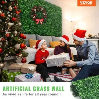 VEVOR Künstliche Pflanzenwand 12 Stk. 20 x 20 Zoll, Sichtschutz Hecke Künstlich Grün, Künstliche Buchsbaumplatte PE, Sichtschutz Kunstpflanzen 50 x 50 cm Sichtschutzhecke Wanddekoration Pflanzenwand VEVOR Künstliche Pflanzenwand 12 Stk. 20 x 20 Zoll, Sichtschutz Hecke Künstlich Grün, Künstliche Buchsbaumplatte PE, Sichtschutz Kunstpflanzen 50 x 50 cm Sichtschutzhecke Wanddekoration Pflanzenwand