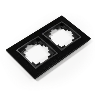 Rahmen McPower “Flair“, 2-fach, schwarzes Aluminium Rahmen McPower “Flair“, 2-fach, schwarzes Aluminium