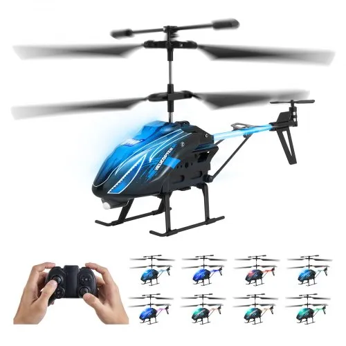 VEVOR RC-Helikopter, 2,4 GHz ferngesteuerter Hubschrauber, 3,5-Kanal-RC-Flugzeug, 16 Minuten Flugzeit, Höhenhaltung, Start/Landung mit einer Taste & LED-Leuchten, Spielzeug für Kinder ab 8 Jahren VEVOR RC-Helikopter, 2,4 GHz ferngesteuerter Hubschrauber, 3,5-Kanal-RC-Flugzeug, 16 Minuten Flugzeit, Höhenhaltung, Start/Landung mit einer Taste & LED-Leuchten, Spielzeug für Kinder ab 8 Jahren