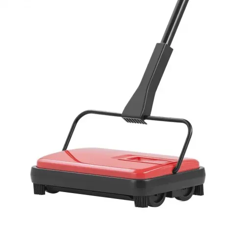 VEVOR Teppichkehrer Teppichbodenkehrmaschine manuell, Bodenkehrer mit 300 ml Staubbehälterkapazität, 17 cm Reinigungsbreite Kehrmaschine für Heimbüro-Teppiche Tierhaarstaub Teppichreinigung, Rot – Bild 9
