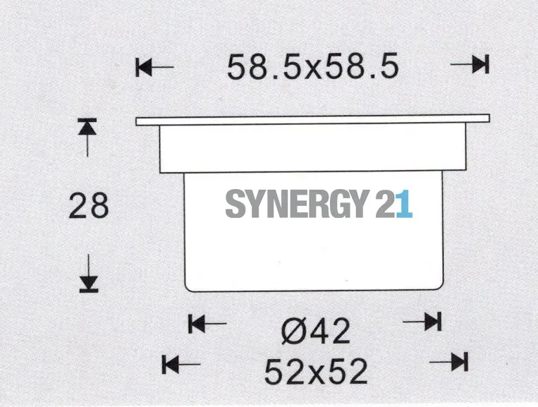 Synergy 21 Bodeneinbaustrahler ARGOS quadratisch in-G IP67 ww – Bild 2