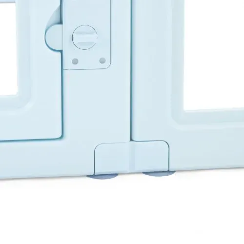 VEVOR Wurfkiste für Welpen, 1930 x 1245 x 765 mm, Welpenlaufstall mit transparenten Fenstern und Schloss, blauer PE-Rahmen, Hundelaufstall, Hunde Wurfbox, Tierlaufstall für große Hunde – Bild 10