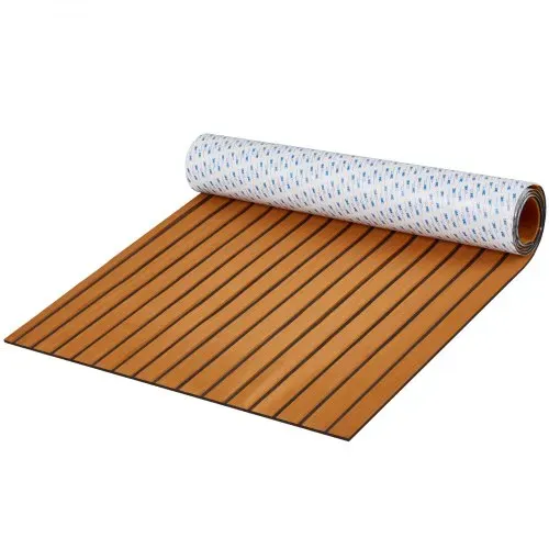 VEVOR Bootsboden, EVA-Schaum-Bootsdeck, 2400 x 900 x 6 mm, rutschfester, selbstklebender Bodenbelag, 21600 cm² großer Meeresteppich für Boote, Yachten, Pontons, Kajakdecks – Bild 8