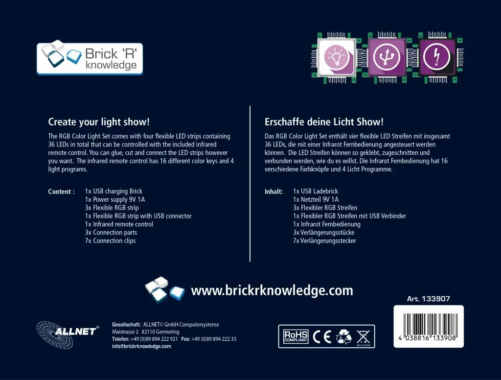 ALLNET Brick'R'knowledge RGB Color Light Set (International) – Bild 5