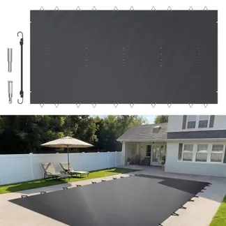 VEVOR Pool Abdeckplane Rechteckig 4 x 8 m Schwimmbadabdeckung, wasserdicht Holzkohle-Farbe Abdeckplane für Pool, Schmutzabweisende Winterabdeckplane Rechteck Poolplane, PVC-Material Poolabdeckung VEVOR Pool Abdeckplane Rechteckig 4 x 8 m Schwimmbadabdeckung, wasserdicht Holzkohle-Farbe Abdeckplane für Pool, Schmutzabweisende Winterabdeckplane Rechteck Poolplane, PVC-Material Poolabdeckung