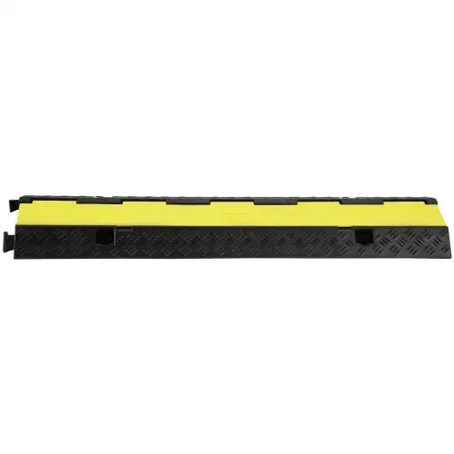 VEVOR 5 Stück Kabelschutzrampe, 2 Kanäle, 98x24x4,5 cm 12000 lbs Lastdraht, Kabelabdeckungsrampe – Bild 8