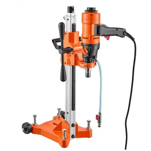 VEVOR Diamant Kernbohrmaschine 1500 W Kernbohrgerät Trocken/Nass max. 200 mm, für Beton Keramikfliesen Ziegel Asphalt Marmorböden, 4 Bohrer, 2-in-1 Hand-/Stativgerät, 1000/2300 U/min, UNC1 1/4–7 Gewinde – Bild 8