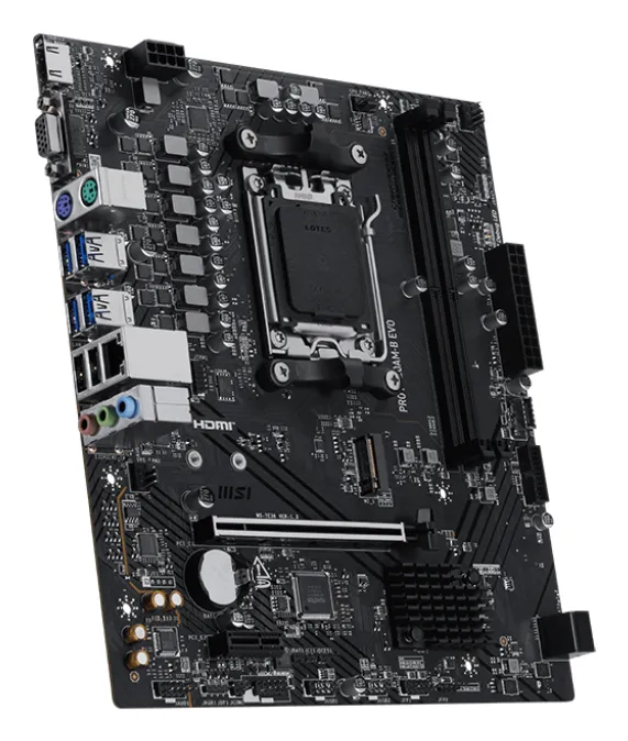 MSI PRO A620AM-B EVO Motherboard AMD A620A Sockel AM5 ATX – Bild 2