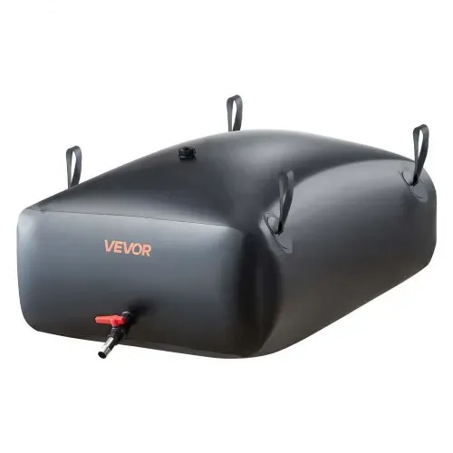 VEVOR Wasserspeicherblase, 330 L Wassersack mit Wasserhahn, Faltbarer & Tragbarer Wasserbeutel aus 1000D PVC, Wasserspeicher für Bewässerungssystem, Trockenheitsresistenz & Katastrophenfälle, Schwarz – Bild 10