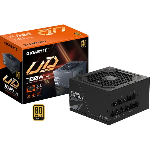 GIGABYTE UD750GM PG5 V2 Netzteil – PCIe Gen 5.1, 80 PLUS Gold, Vollmodulares Design, 120-mm-Lüfter, ATX 3.1-kompatibel, EU-Stecker GIGABYTE UD750GM PG5 V2 Netzteil – PCIe Gen 5.1, 80 PLUS Gold, Vollmodulares Design, 120-mm-Lüfter, ATX 3.1-kompatibel, EU-Stecker