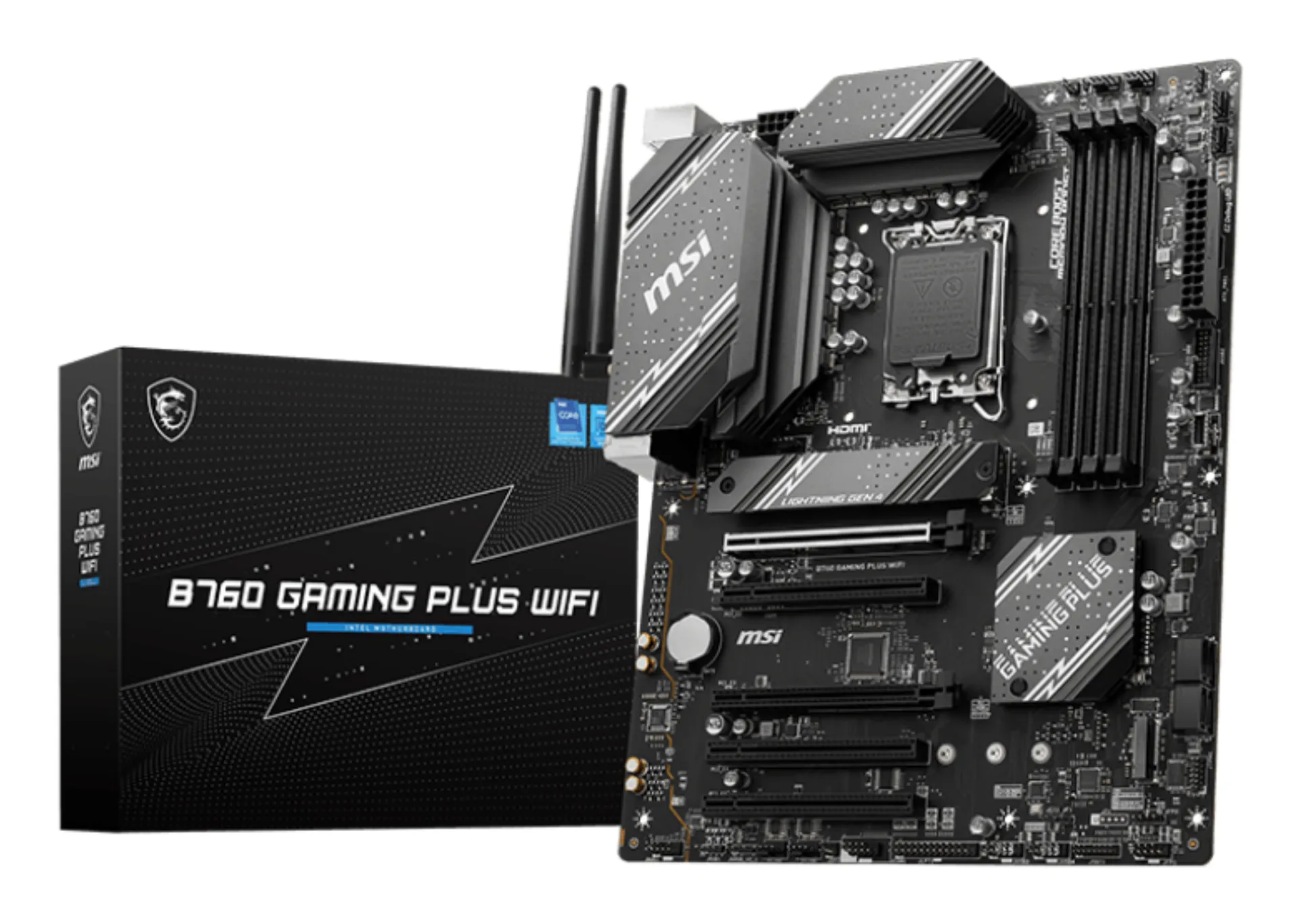 MSI B760 GAMING PLUS WIFI Motherboard Intel B760 LGA 1700 ATX MSI B760 GAMING PLUS WIFI Motherboard Intel B760 LGA 1700 ATX