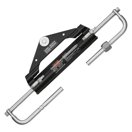 VEVOR 150 PS hydraulisches Außenborder-Lenkset, hydraulisches Bootslenksystem mit 342,9 mm Lenkrad, Steuerpumpe, Hydraulikzylinder und zwei 7924,8 mm Schläuchen für Einzelstation-Einmotorboote – Bild 10