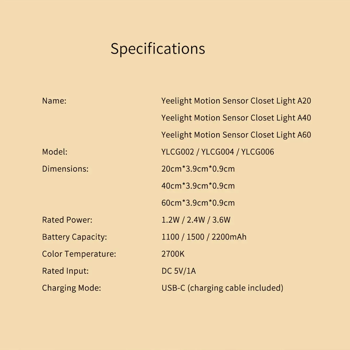 Yeelight Closet Sensor Light A40 (40cm) --silver – LED Produkt – Bild 4