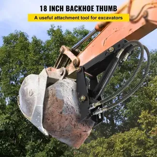 VEVOR 45,72 cm Baggerbagger-Daumenaufsätze mit Hydraulikzylinder verschweißt VEVOR 45,72 cm Baggerbagger-Daumenaufsätze mit Hydraulikzylinder verschweißt